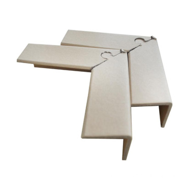 Protectores de esquina de embalaje de papel en forma de L protector de borde de paleta de papel kraft